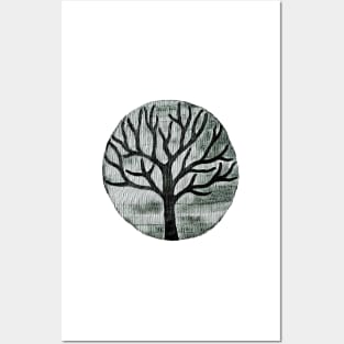 Tree in Black & White Posters and Art